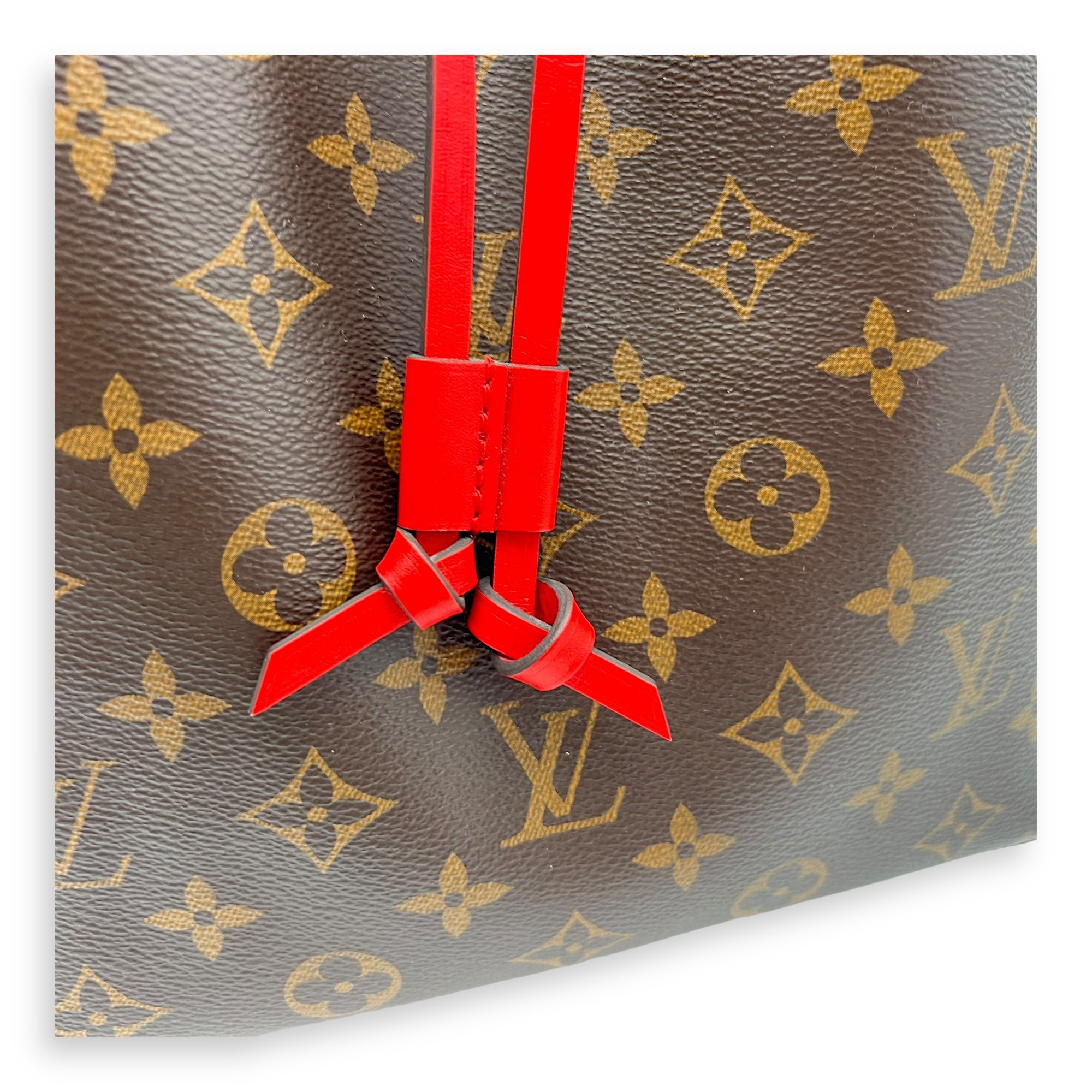 Louis Vuitton NeoNoe MM Brown Bucket Bag in Monogram Coated Canvas, Gold hardware_7