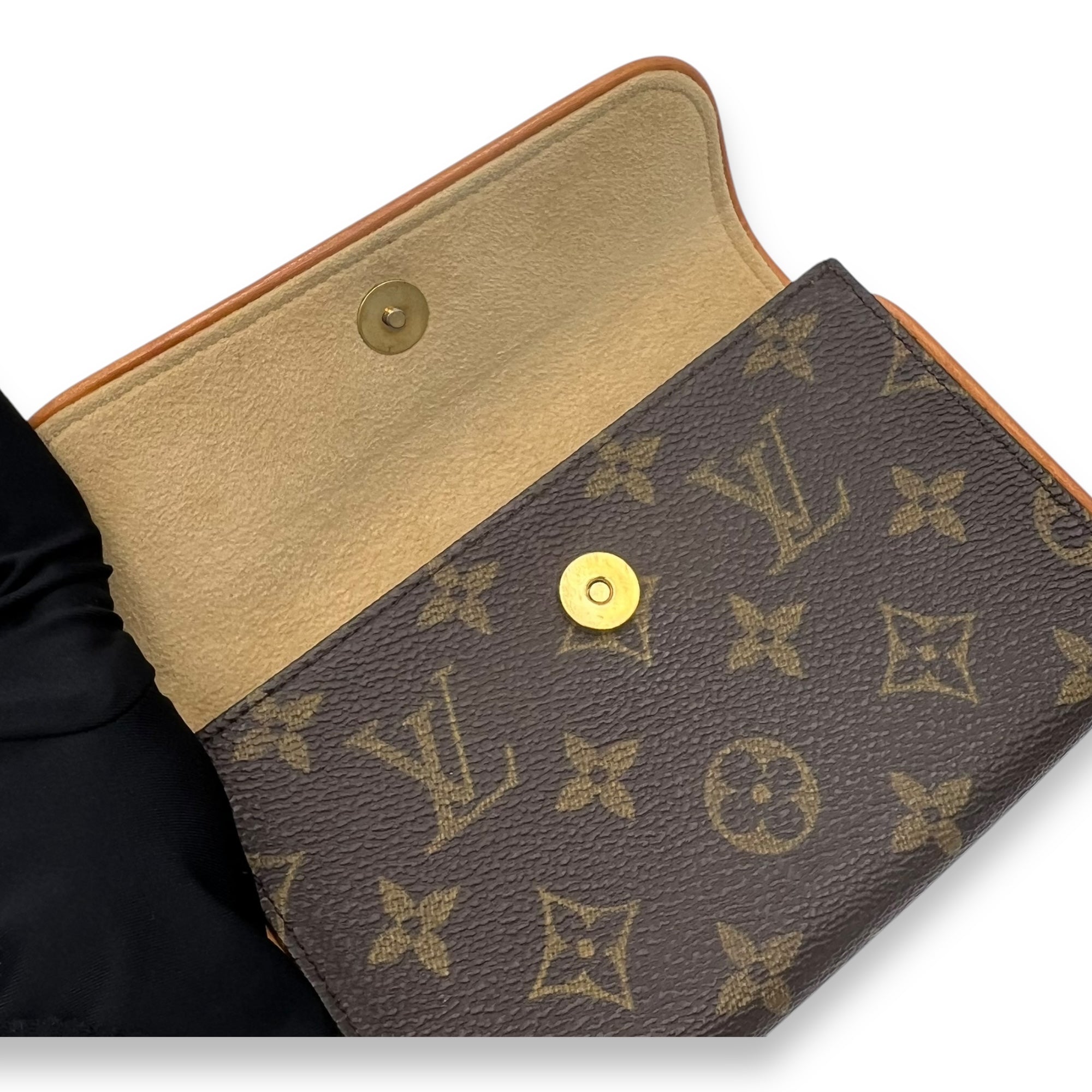 Louis Vuitton Florentine Belt Bag Brown in Monogram Coated Canvas, Gold hardware_7