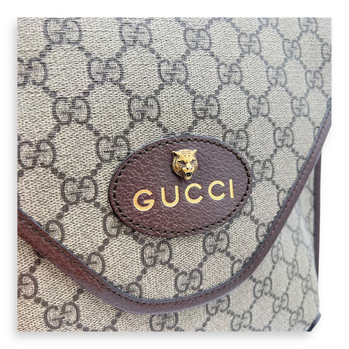 Gucci Neo Vintage Messenger Beige in Coated Canvas, Gold hardware_7