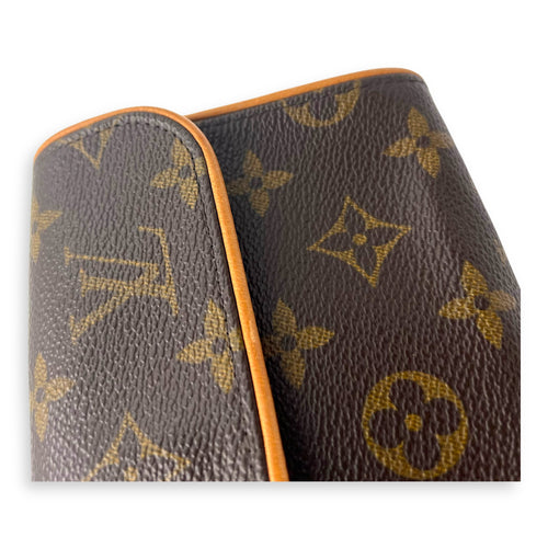 Louis Vuitton Florentine Belt Bag Brown in Monogram Coated Canvas, Gold hardware_7