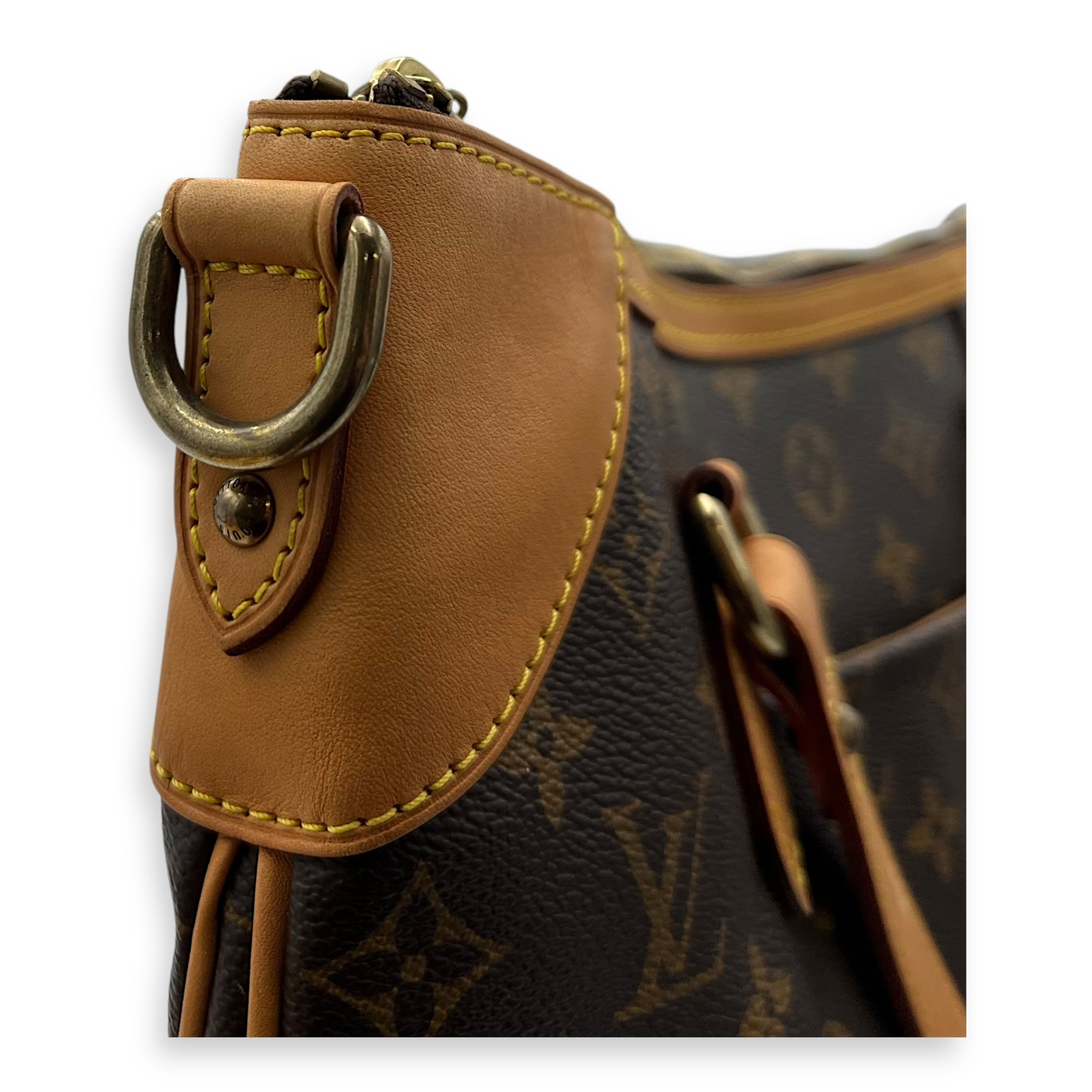 Louis Vuitton Odeon GM Brown Top Handle Bag in Monogram Coated Canvas, Gold hardware_7