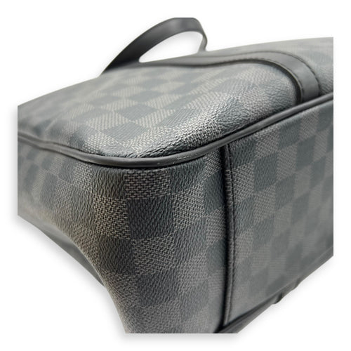 Louis Vuitton Tadao Two Way Top Handle Bag Graphite in Coated Canvas, Silver hardware_7