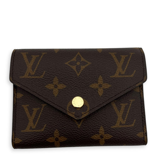 Louis Vuitton Victorine Wallet Brown in Monogram Coated Canvas, Gold hardware_1