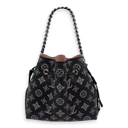 Louis Vuitton Bella Mahina Bucket Bag Black in Calfskin, Silver hardware_5