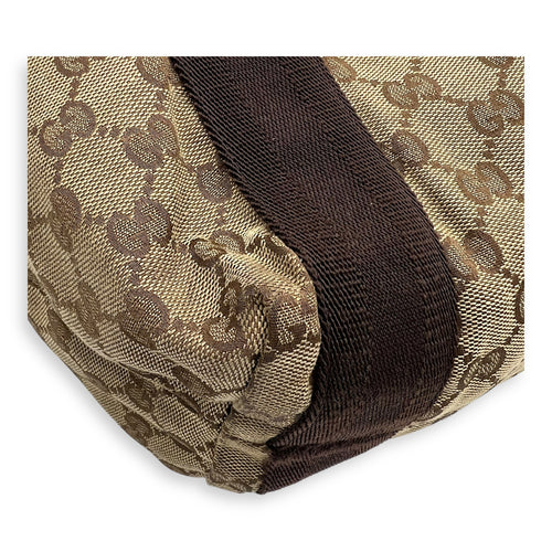 Gucci GG Top Handle Bag Brown in Canvas_7