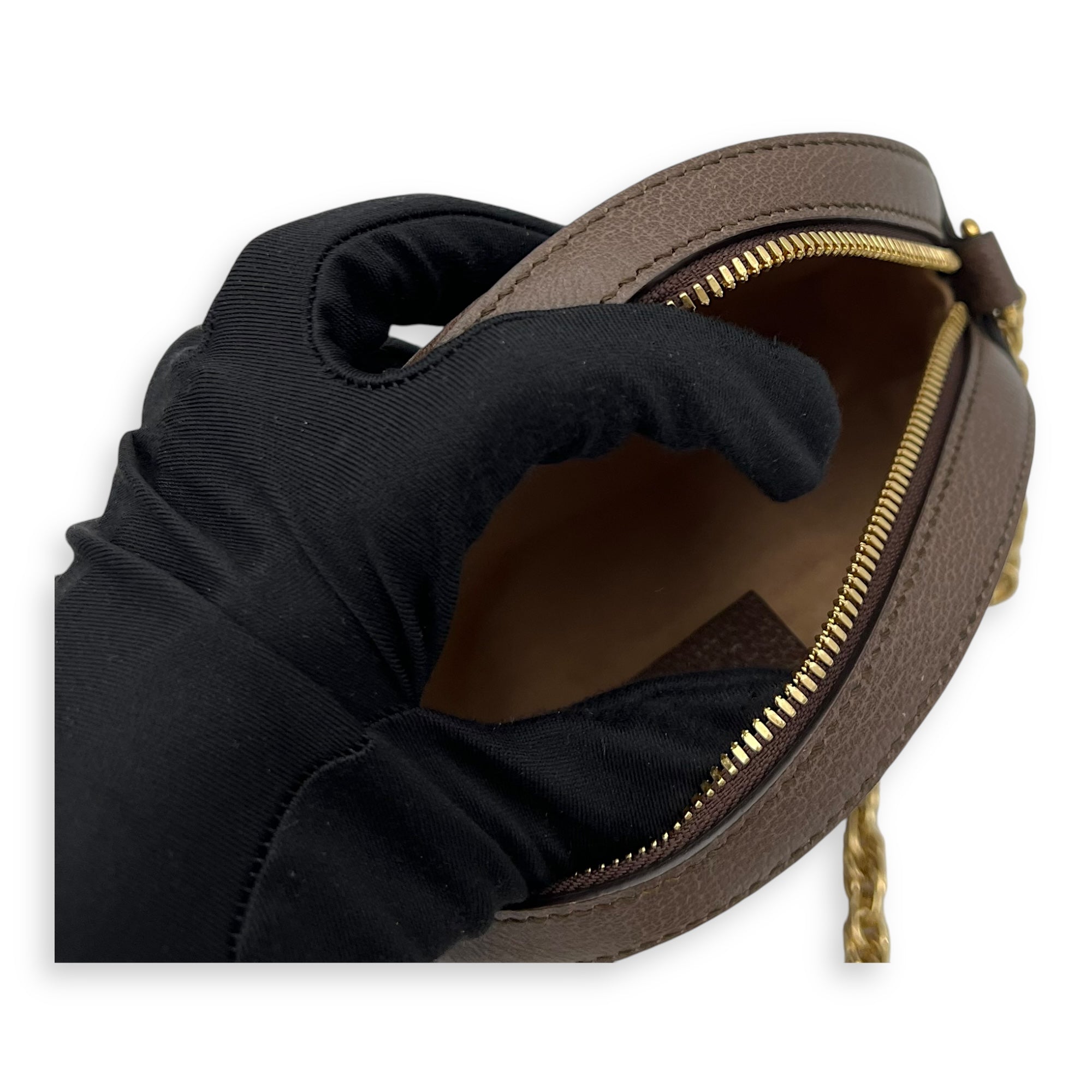 Gucci Ophidia Shoulder Bag Round Brown in Coated Canvas, Gold hardware_7
