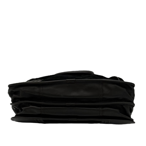 Loewe Amazona Top Handle Bag Black in Epsom, Silver hardware_5