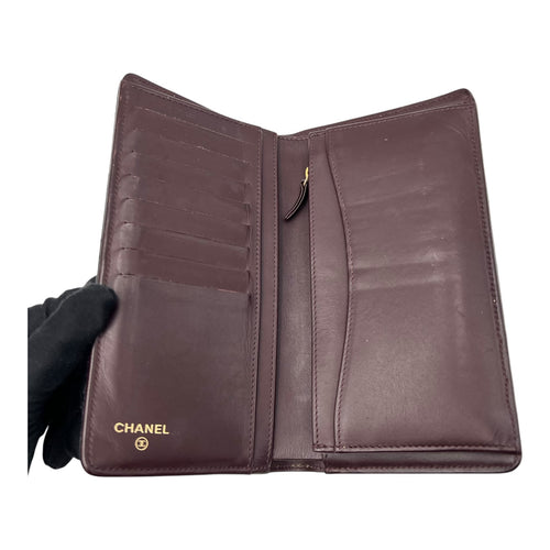 Chanel Classic Wallet Black in Caviar Leather, Gold hardware_7