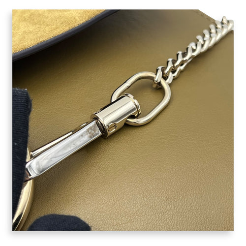 Chloé Faye Shoulder Bag Green in Calfskin, Gold hardware_7