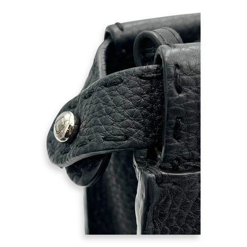 Fendi Peekaboo Top Handle Bag Black in Calfskin, Silver hardware_7