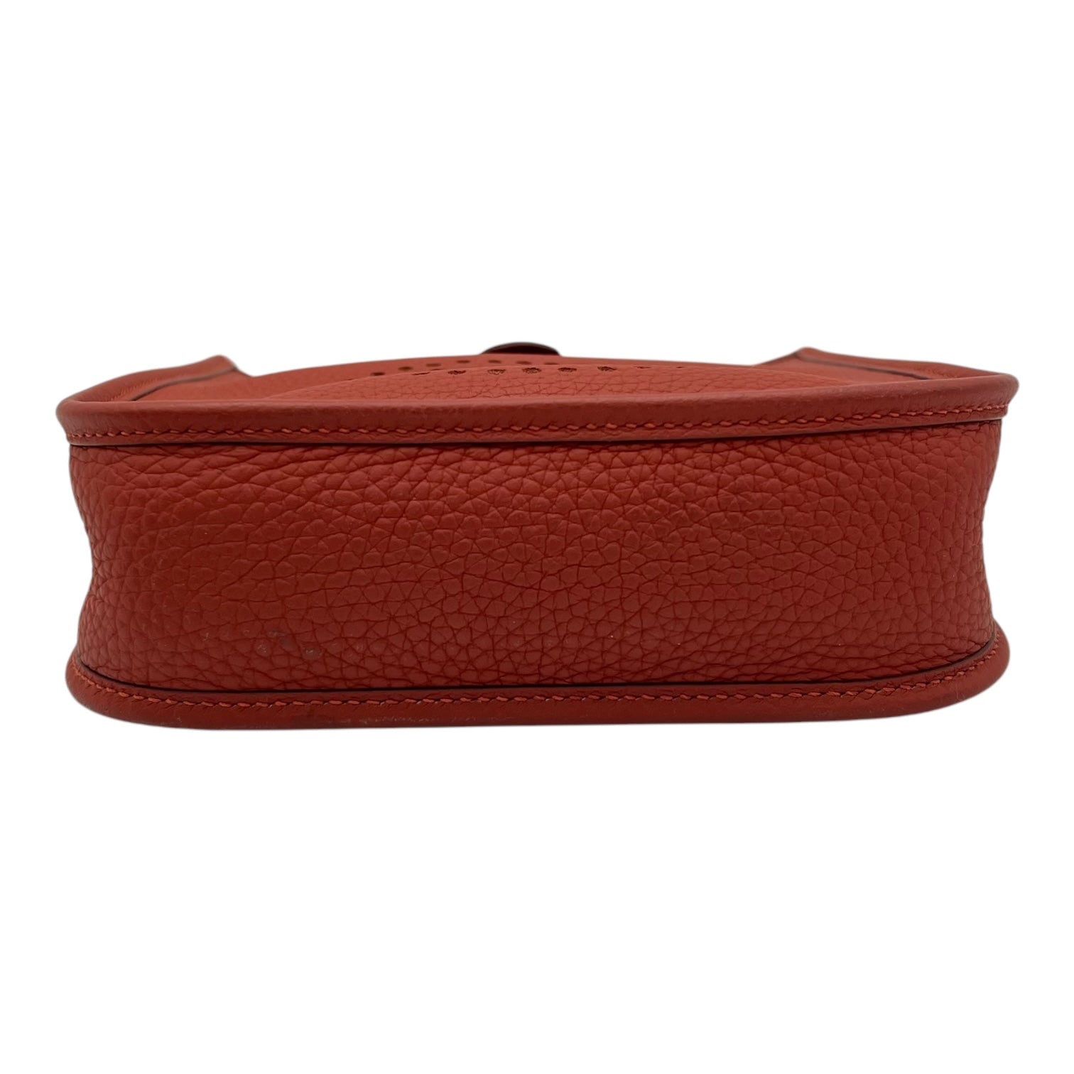 Hermès Evelyne Red in Taurillon Leather, Palladium hardware_5