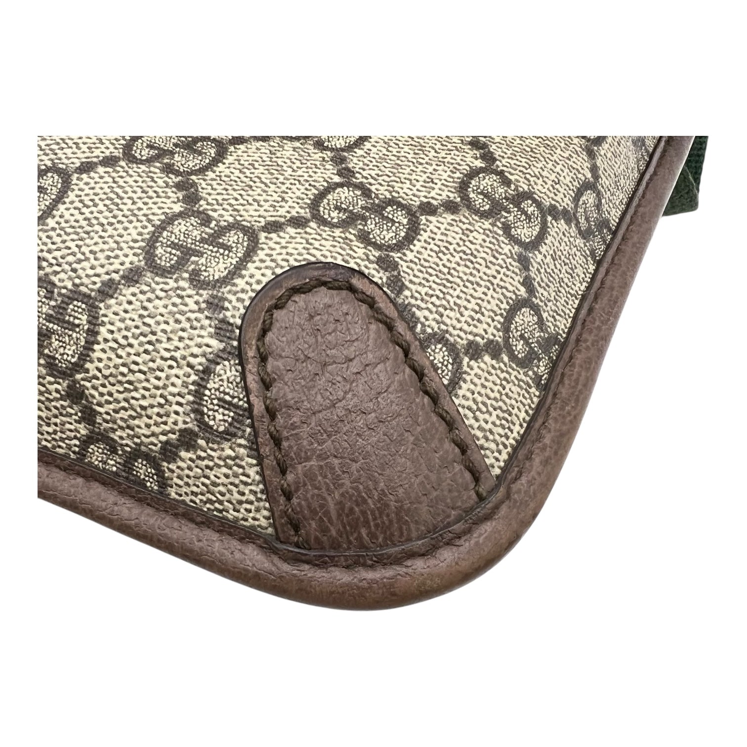 Gucci Ophidia Belt Bag Grey in Coated Canvas, Gold hardware_7