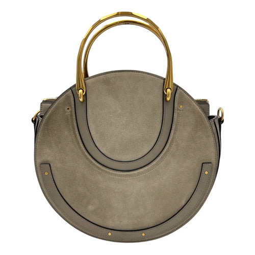 Chloé Pixie Top Handle Bag Grey in Calfskin, Gold hardware_1
