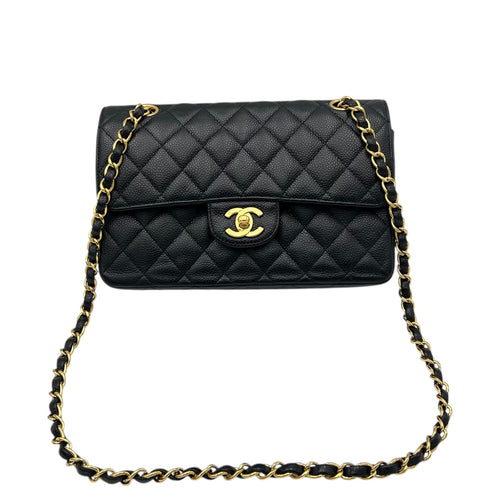 Chanel Classic Shoulder Bag Black in Caviar Leather, Gold hardware_7