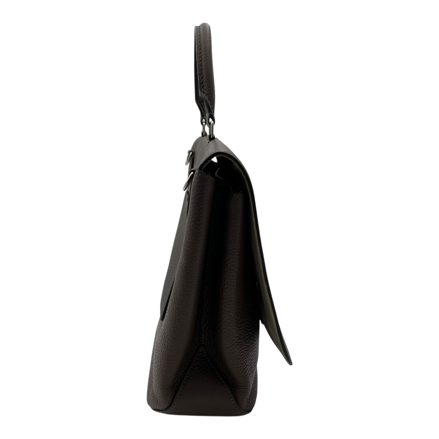 Louis Vuitton Volta Top Handle Bag Grey in Calfskin, Silver hardware_4