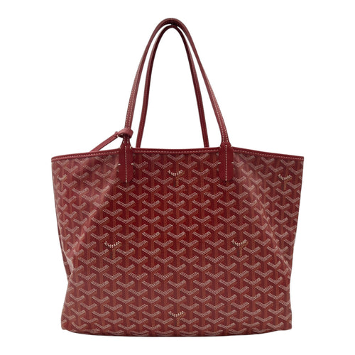 Goyard Isabelle Red Tote Bag in Coated Canvas, Silver hardware_2