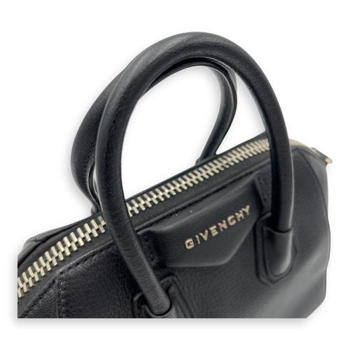 Givenchy Antigona Top Handle Bag Black in Calfskin, Silver hardware_7