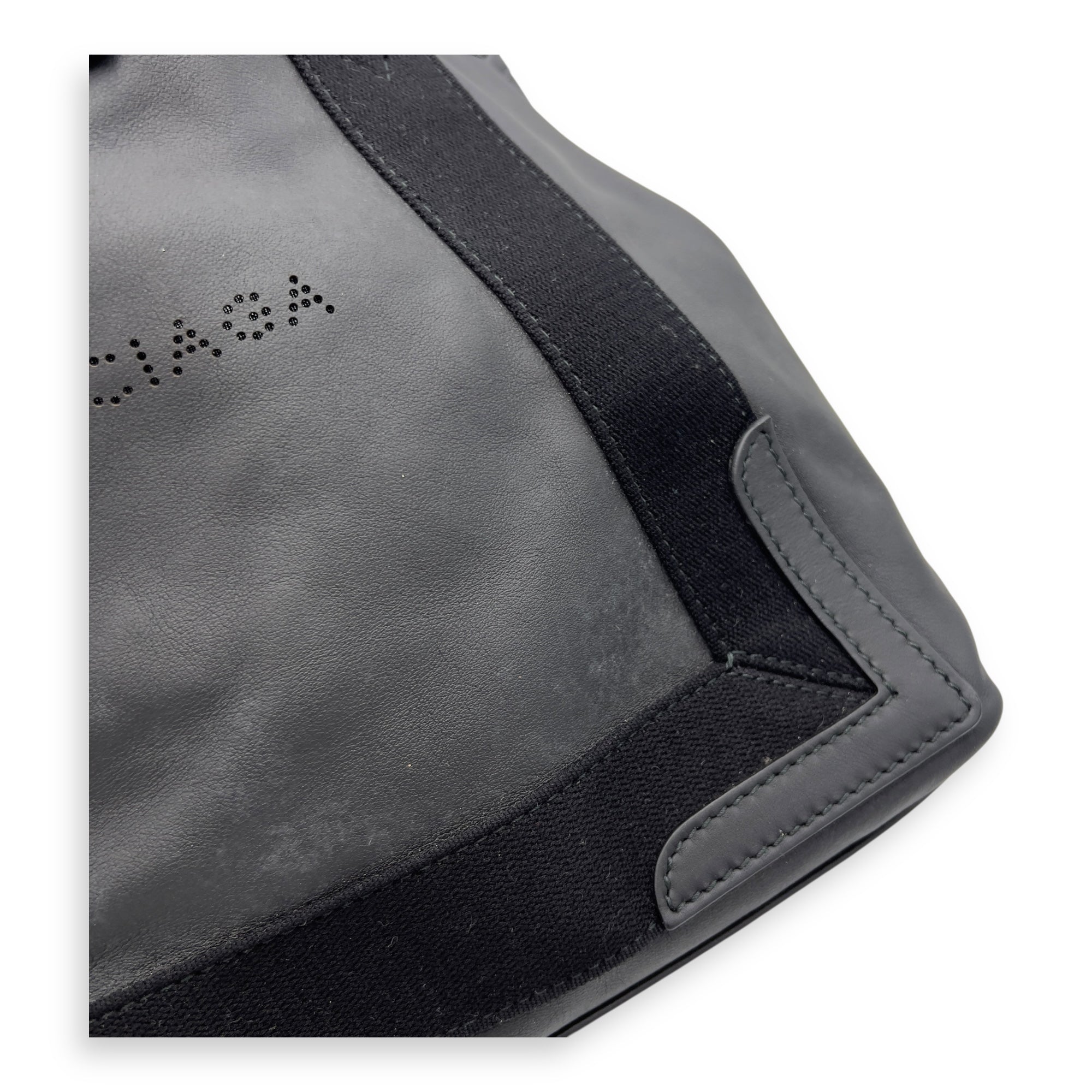 Balenciaga Cabas Tote Bag Black in Calfskin, Silver hardware_7