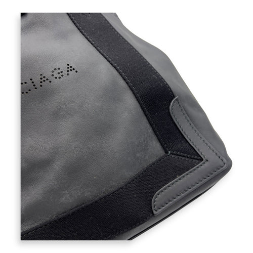 Balenciaga Cabas Tote Bag Black in Calfskin, Silver hardware_7