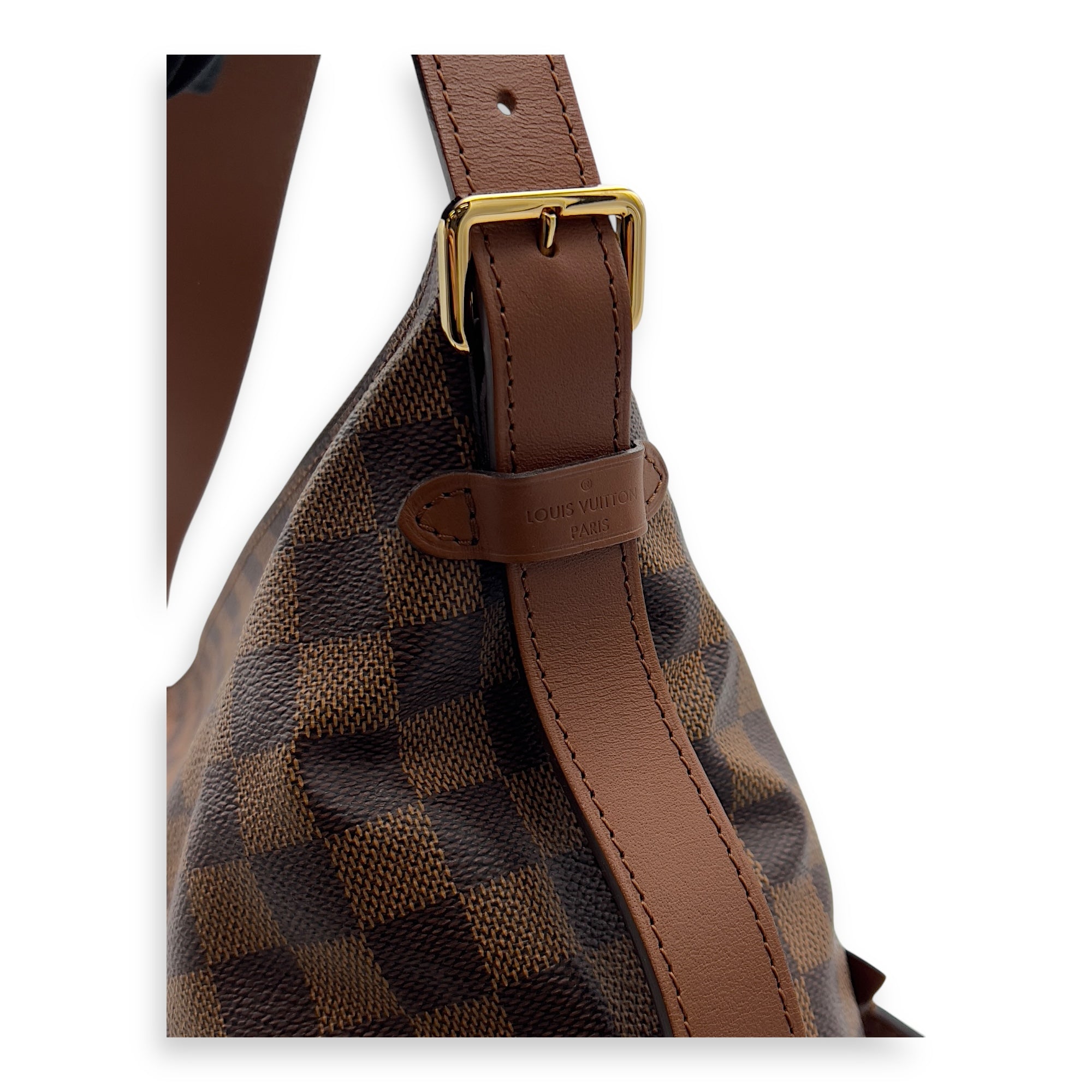 Louis Vuitton Diane Shoulder Bag Damier Ebene in Coated Canvas, Gold hardware_7
