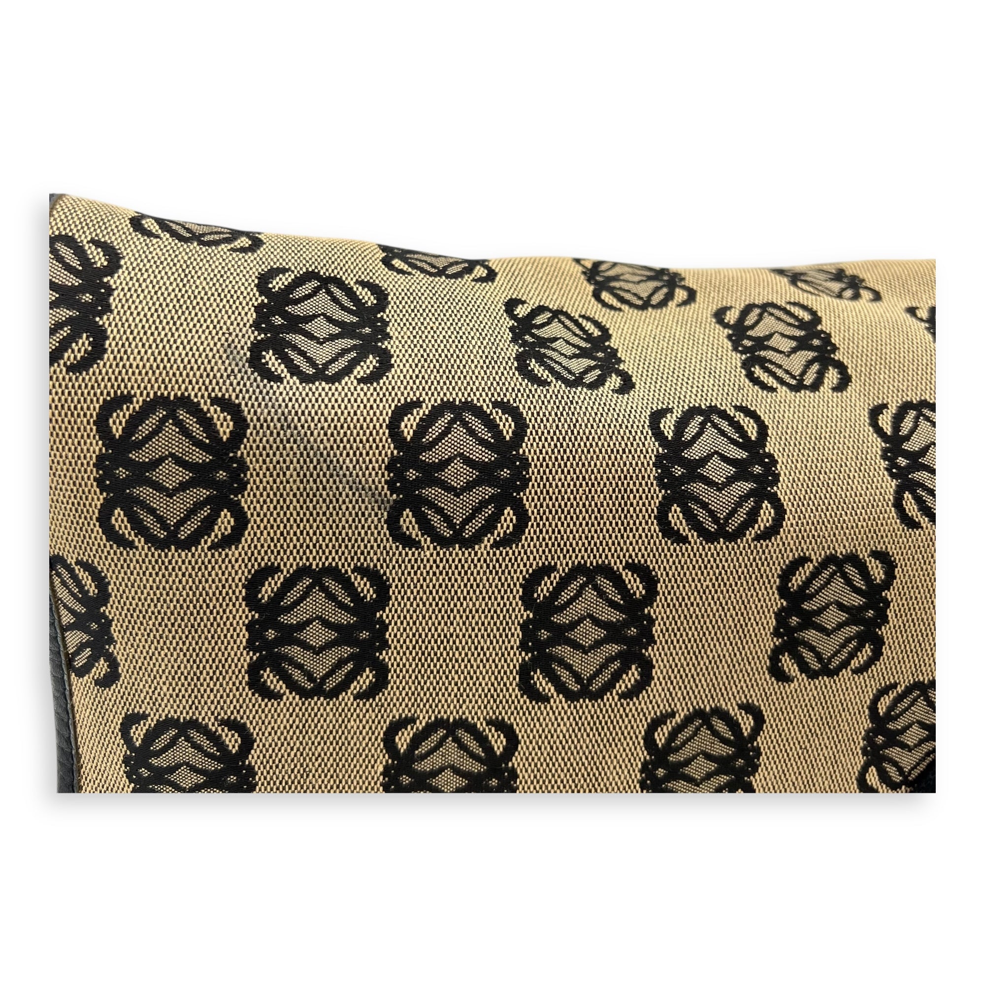 Loewe Anagram Crossbody Bag Brown in Jacquard, Silver hardware_7