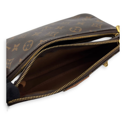 Louis Vuitton Multi-Pochette Accessoires Shoulder Bag Brown in Monogram Coated Canvas, Gold hardware_7