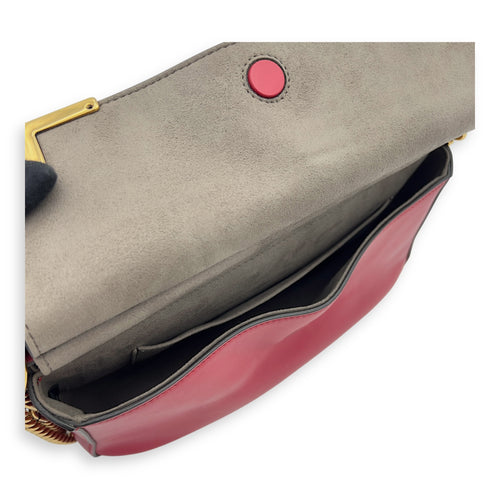 Fendi Double F Shoulder Bag Brown in Coated Canvas, Gold hardware_9