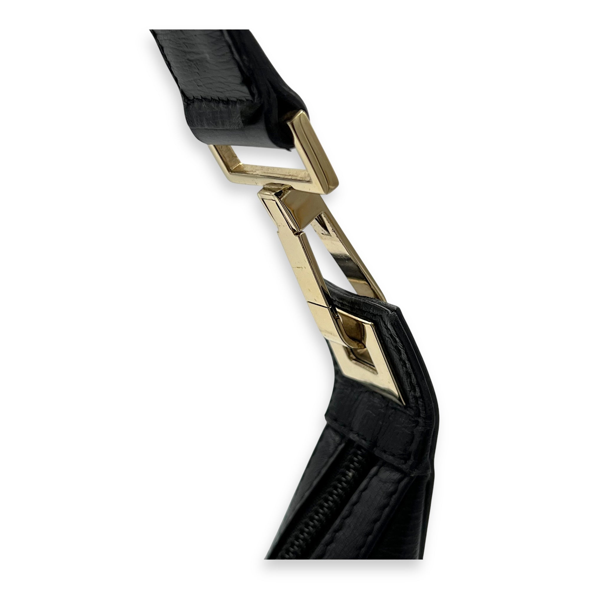Gucci Vintage Shoulder Bag Black in Calfskin, Gold hardware_7