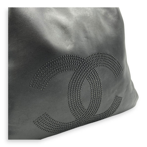 Chanel Others Shoulder Bag Black in Calfskin, Silver hardware_7