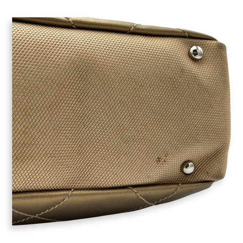 Chanel Biarritz Tote Bag Gold in Calfskin, Silver hardware_7