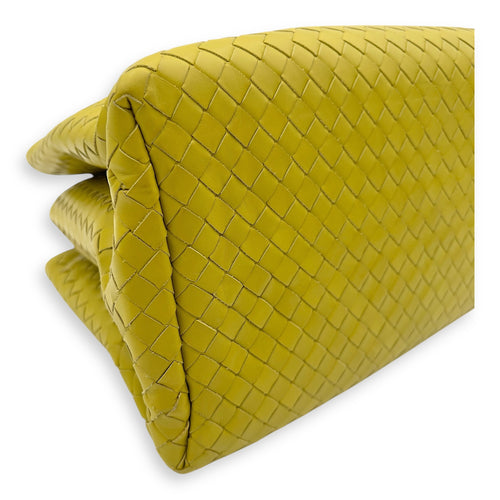 Bottega Veneta Roma Top Handle Bag Green in Calfskin, Ruthenium hardware_9