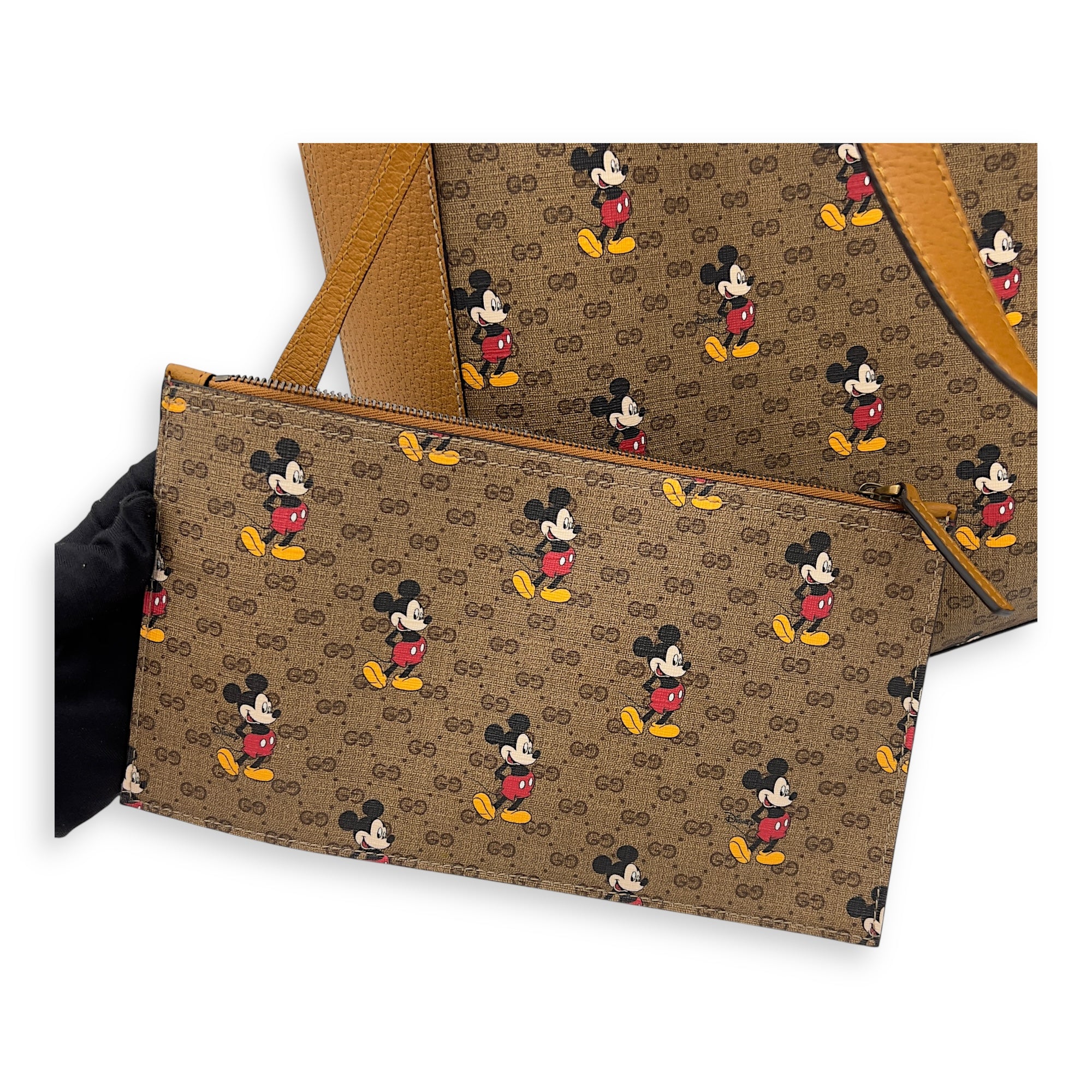 Gucci x Disney GG Supreme Tote Bag Brown in Coated Canvas, Gold hardware_7