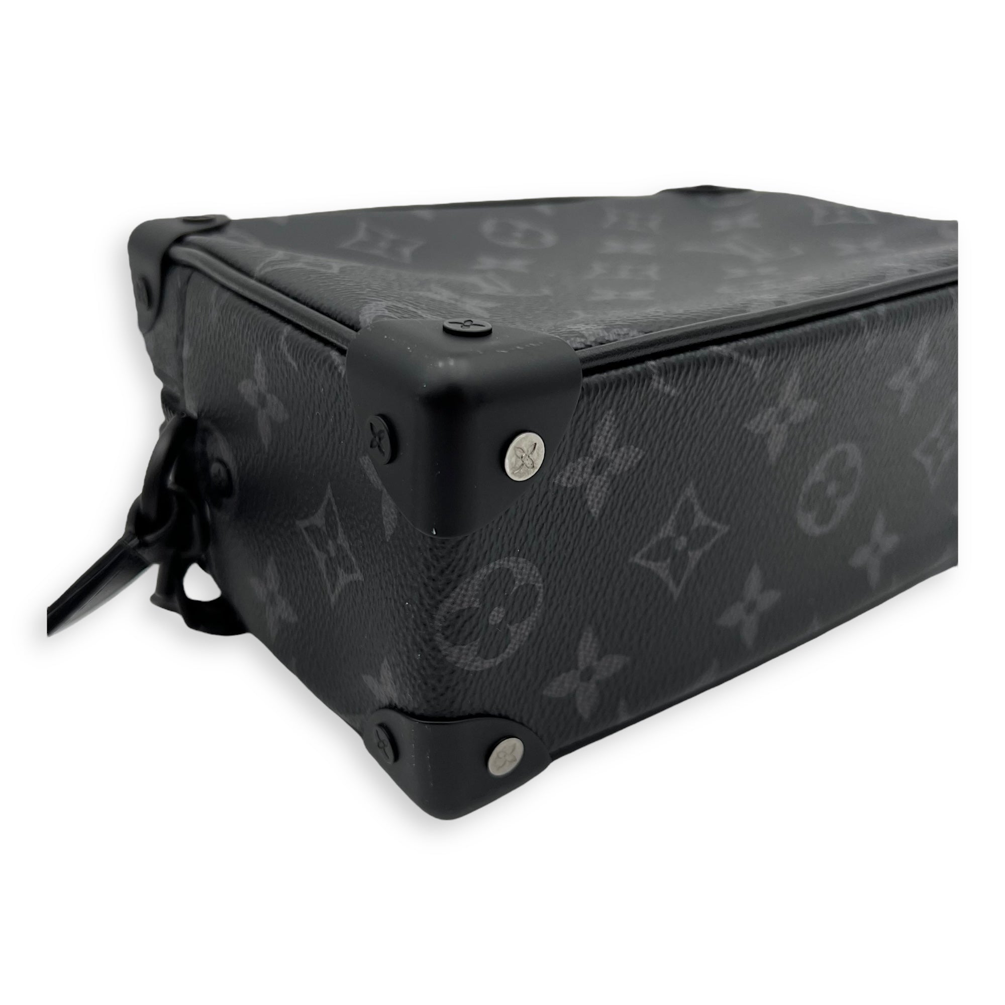 Louis Vuitton Trunk Shoulder Bag Black in Monogram Coated Canvas, Black hardware_9