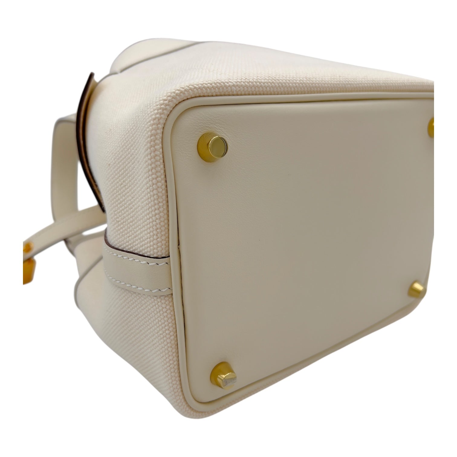 Hermès Picotin Cargo Ecru/Nata in Toile Goeland/Veau Swift, Gold hardware_7