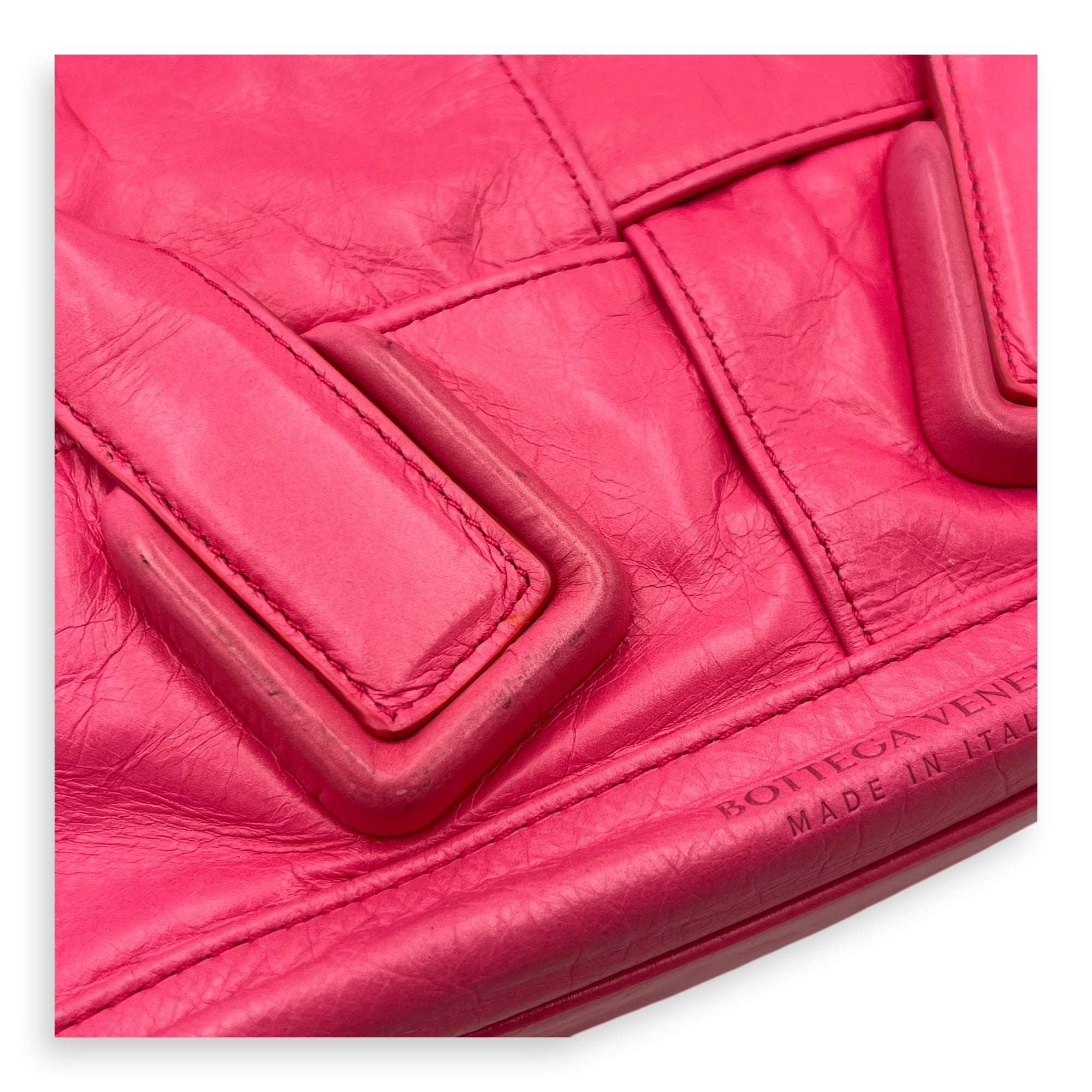 Bottega Veneta Arco Top Handle Bag Mini Pink in Calfskin_7