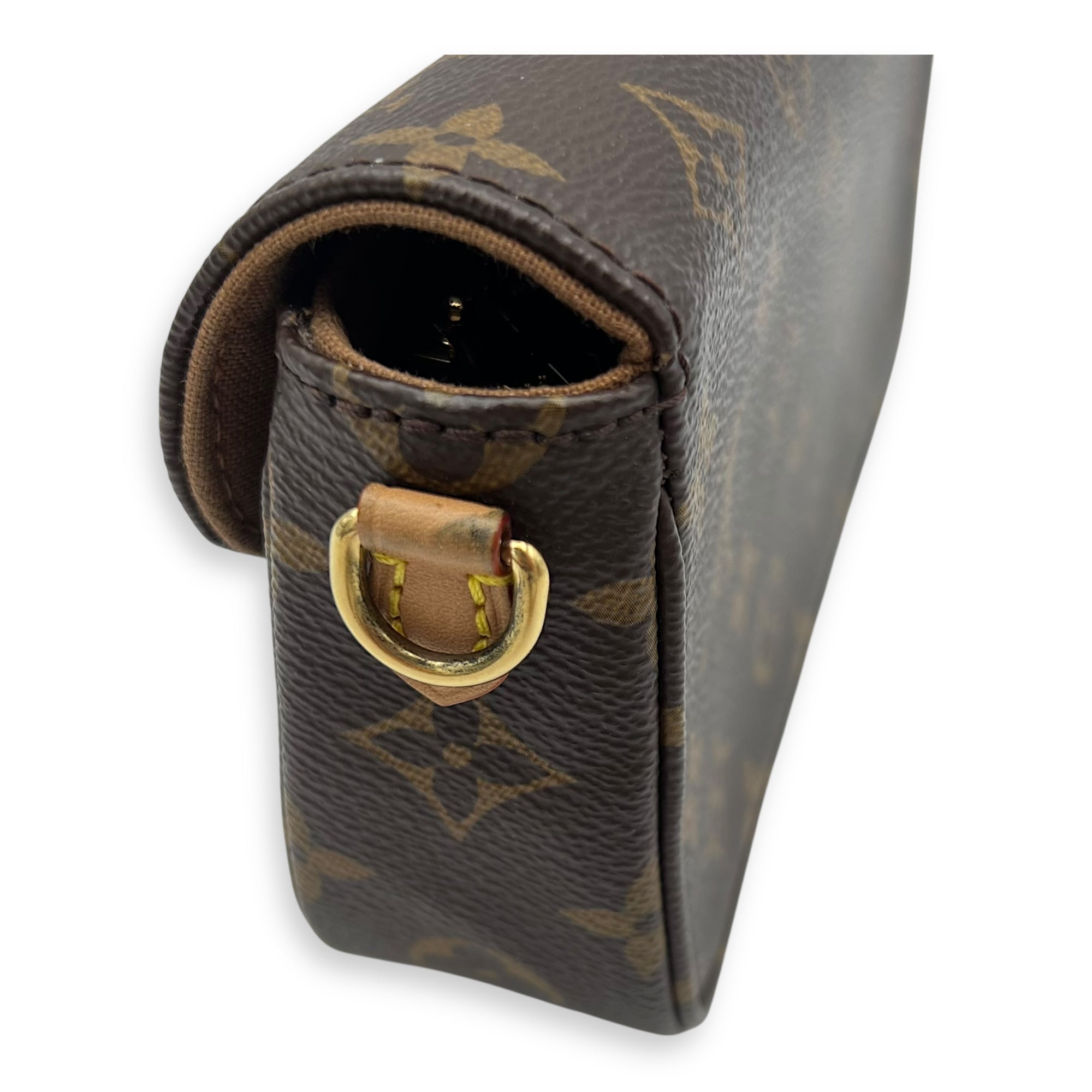 Louis Vuitton Ivy Crossbody Bag Brown in Monogram Coated Canvas, Gold hardware_6