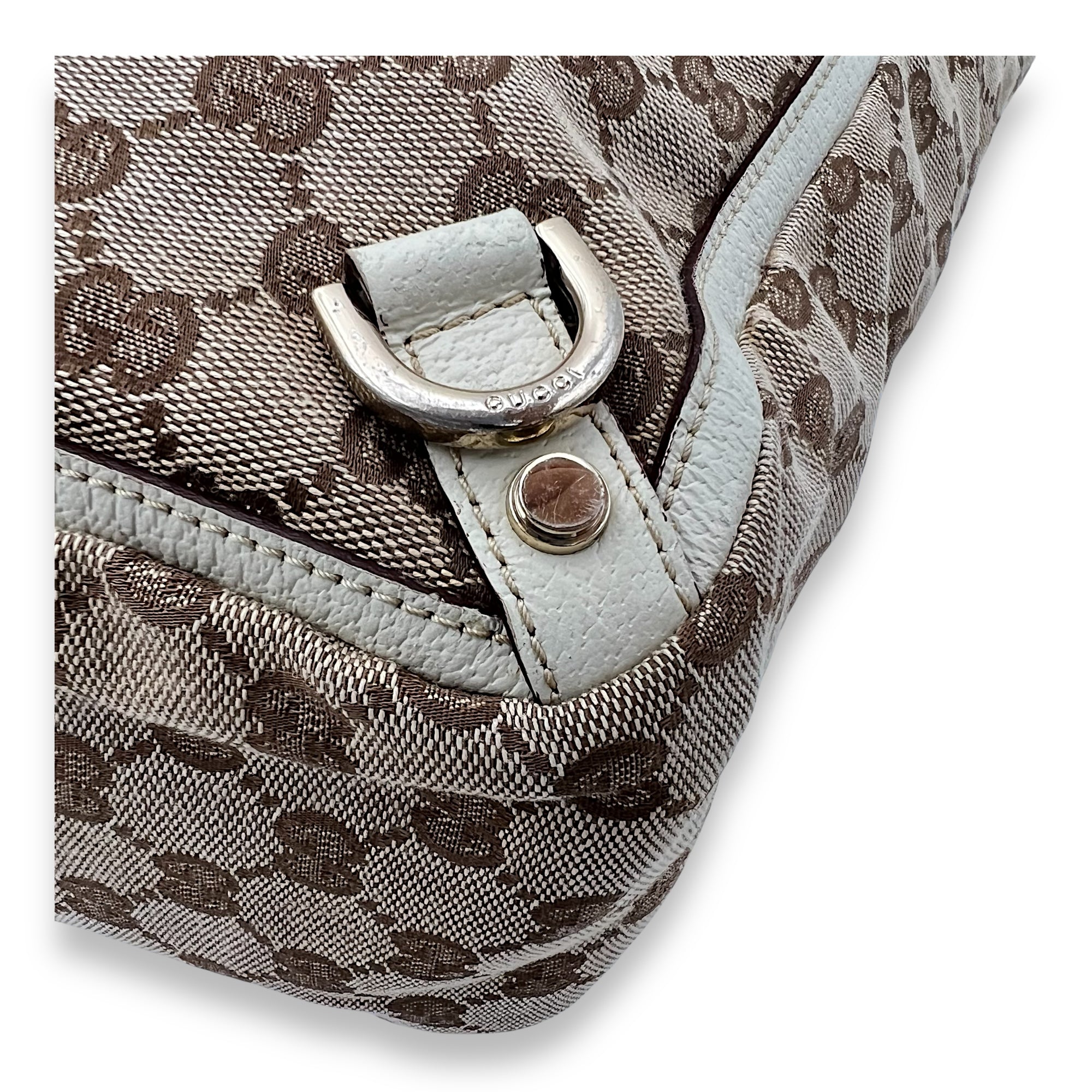 Gucci GG Tote Bag Brown in Canvas, Gold hardware_7