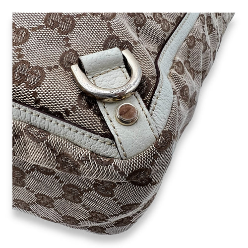Gucci GG Tote Bag Brown in Canvas, Gold hardware_7