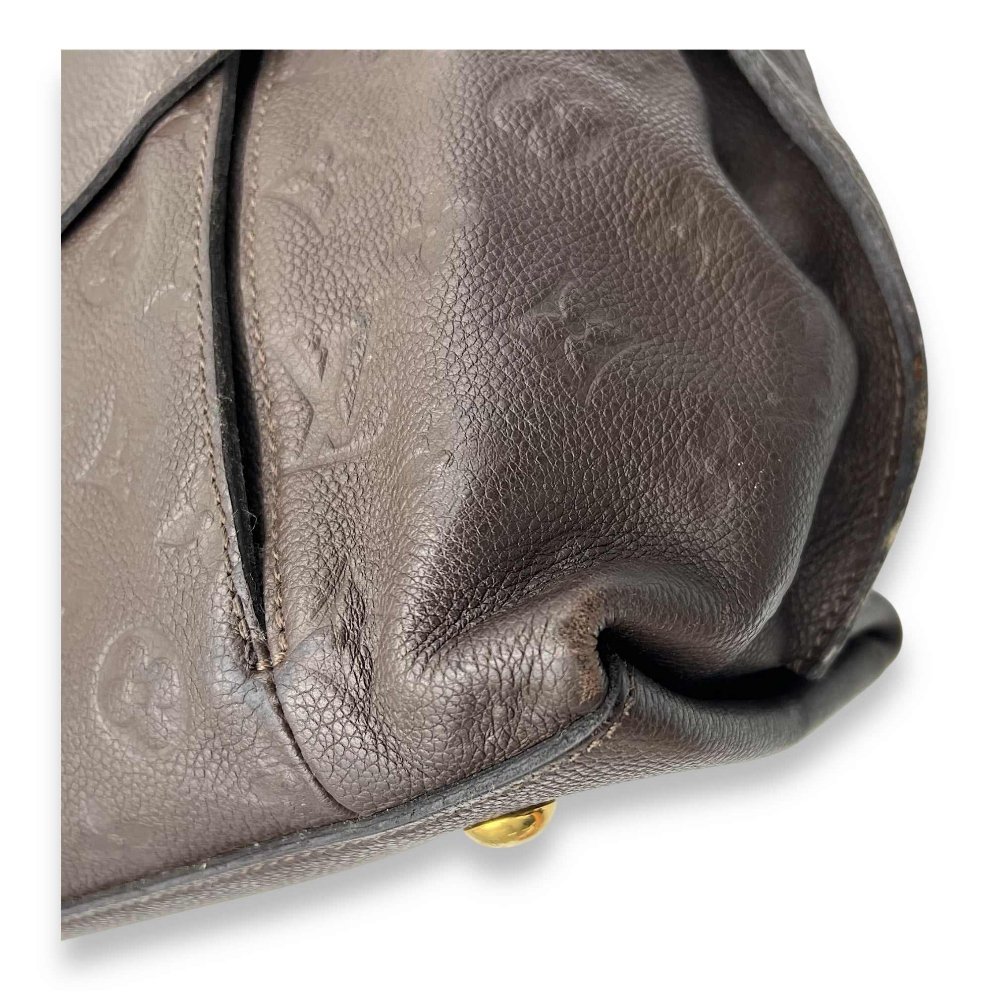 Louis Vuitton Metis Shoulder Bag Hobo Brown in Empreinte Leather, Gold hardware_7