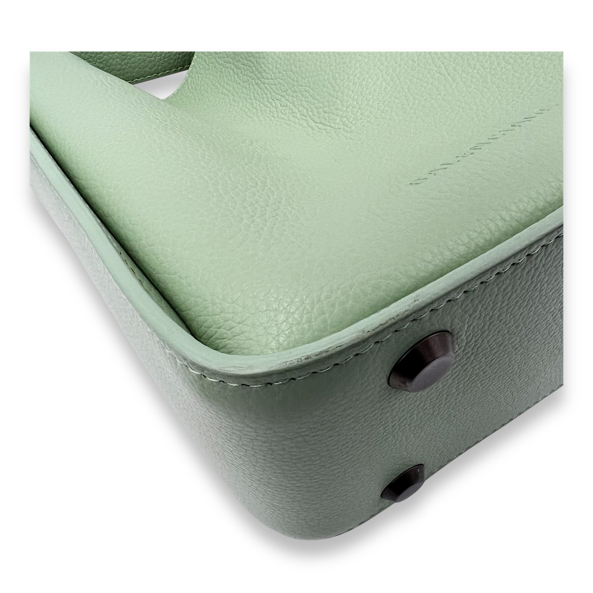Balenciaga Tool Mint Green Crossbody Bag in Calfskin, Gunmetal hardware_7