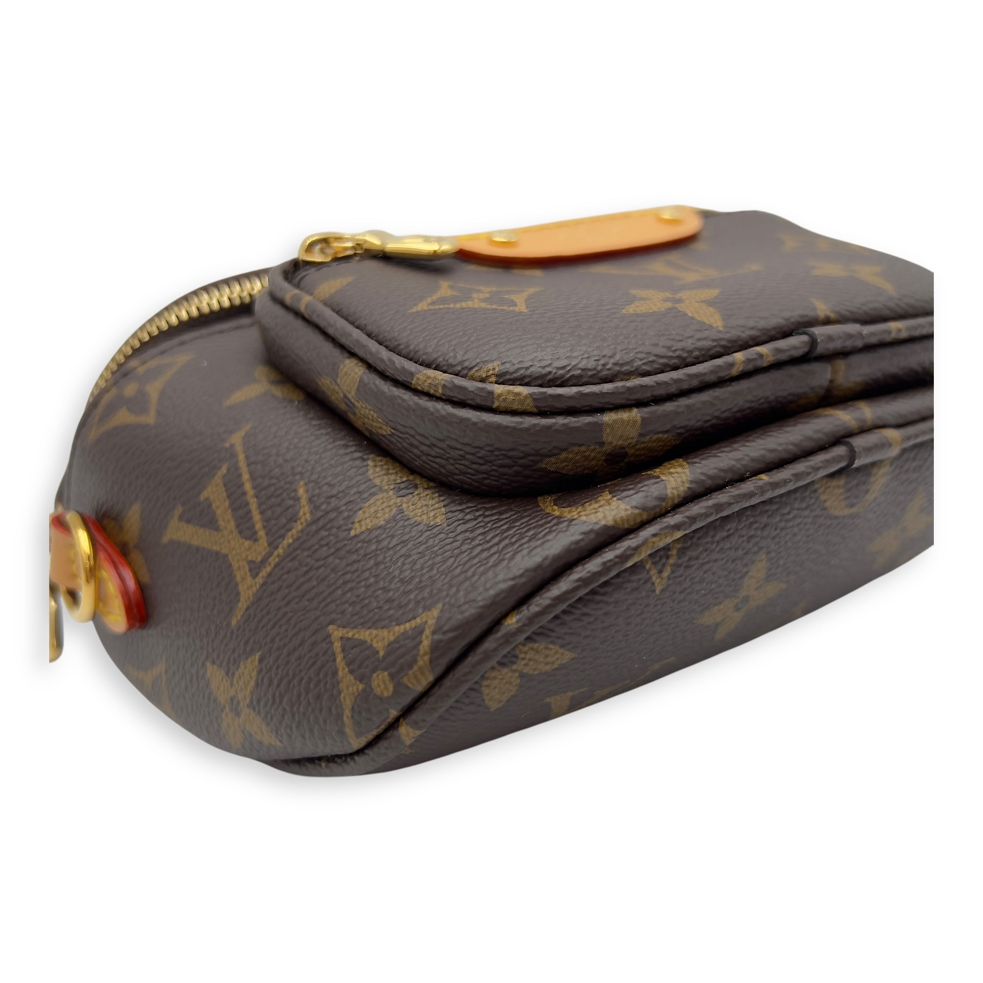 Louis Vuitton BumBag Mini Brown Belt Bag in Coated Canvas, Gold hardware_9