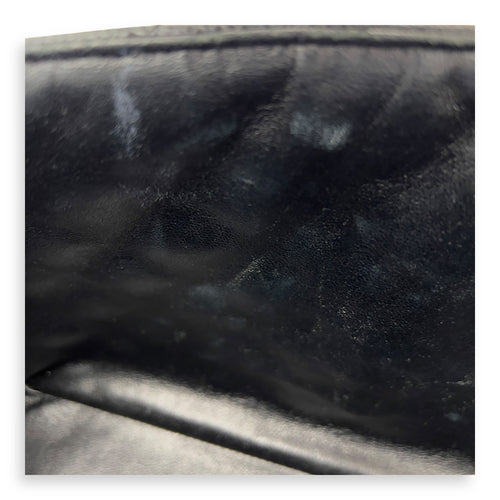 Chanel Classic Shoulder Bag Jumbo Black in Caviar Leather, Silver hardware_9