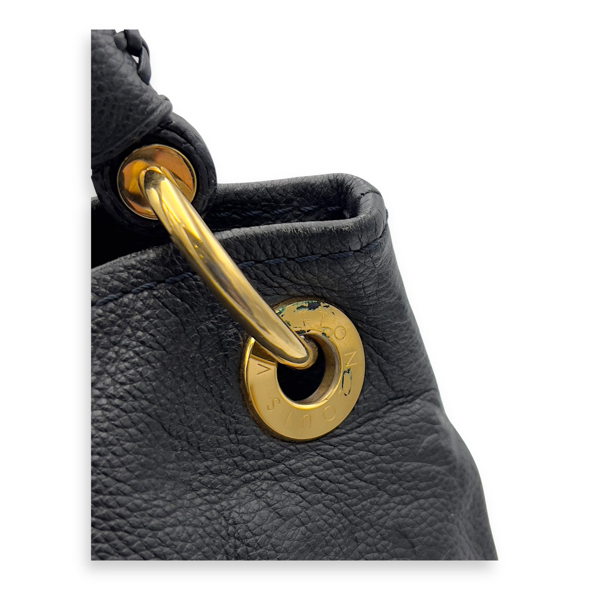Louis Vuitton Artsy Shoulder Bag Blue in Empreinte Leather, Gold hardware_7