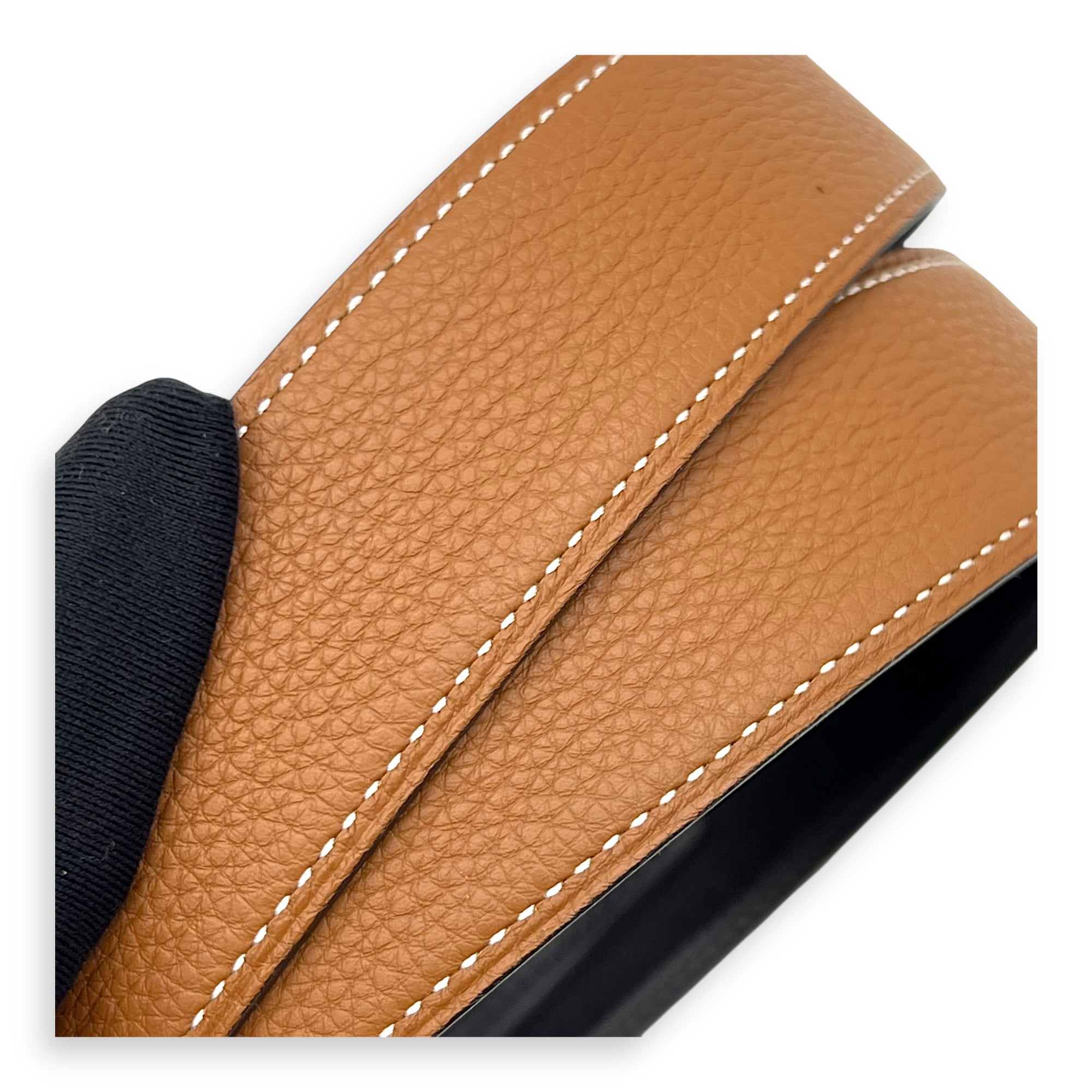 Hermès H buckle Gold Belt in Calfskin, Gold hardware_7