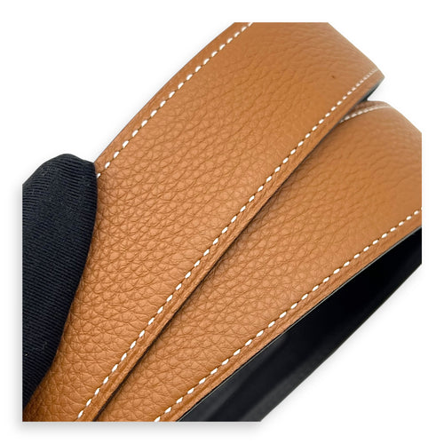 Hermès H buckle Gold Belt in Calfskin, Gold hardware_7