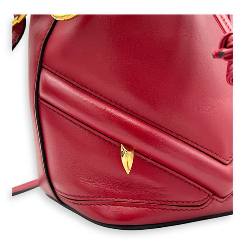 Fendi Mon Tresor Bucket Bag Red in Calfskin, Gold hardware_7