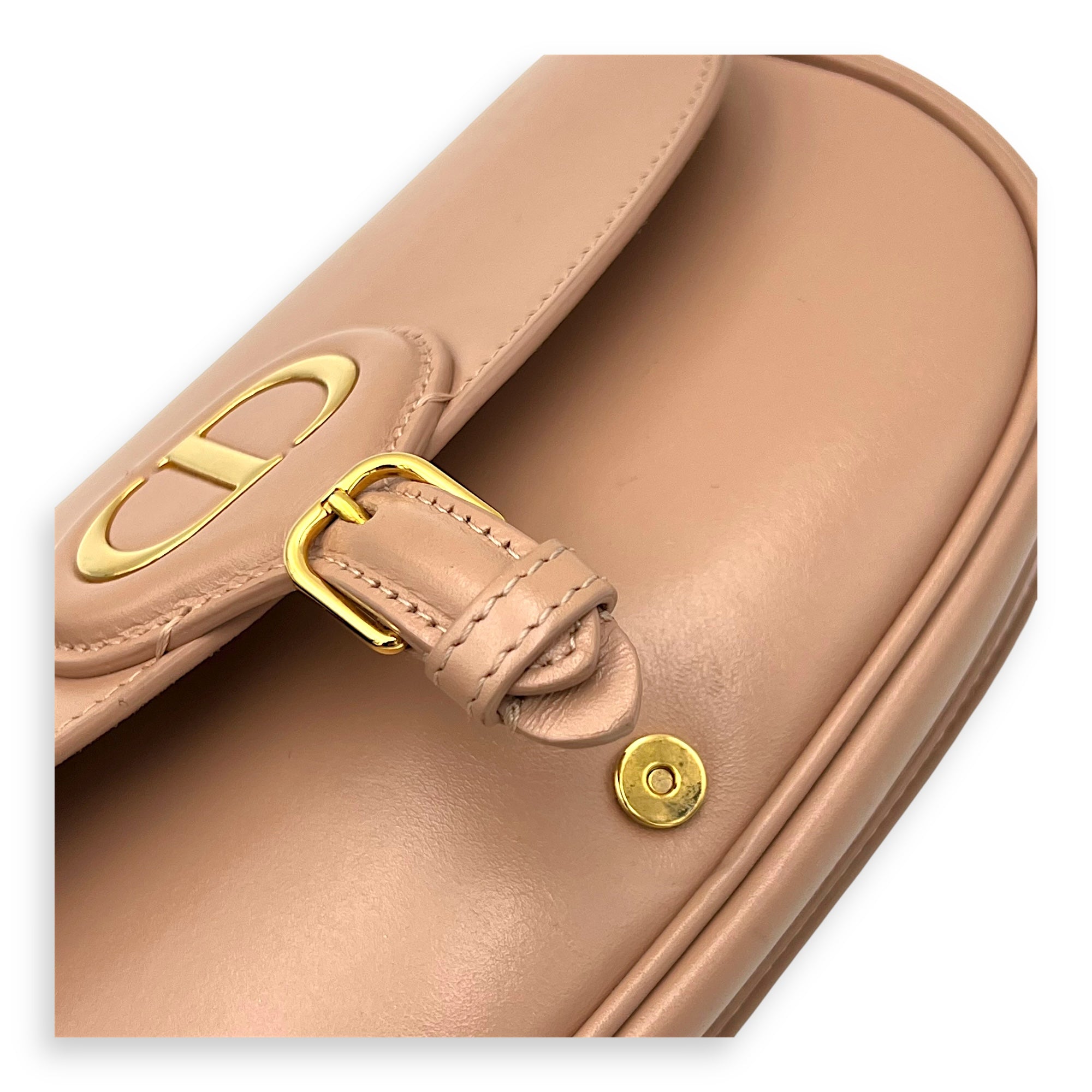 Christian Dior Bobby Shoulder Bag Pink in Calfskin, Gold hardware_7