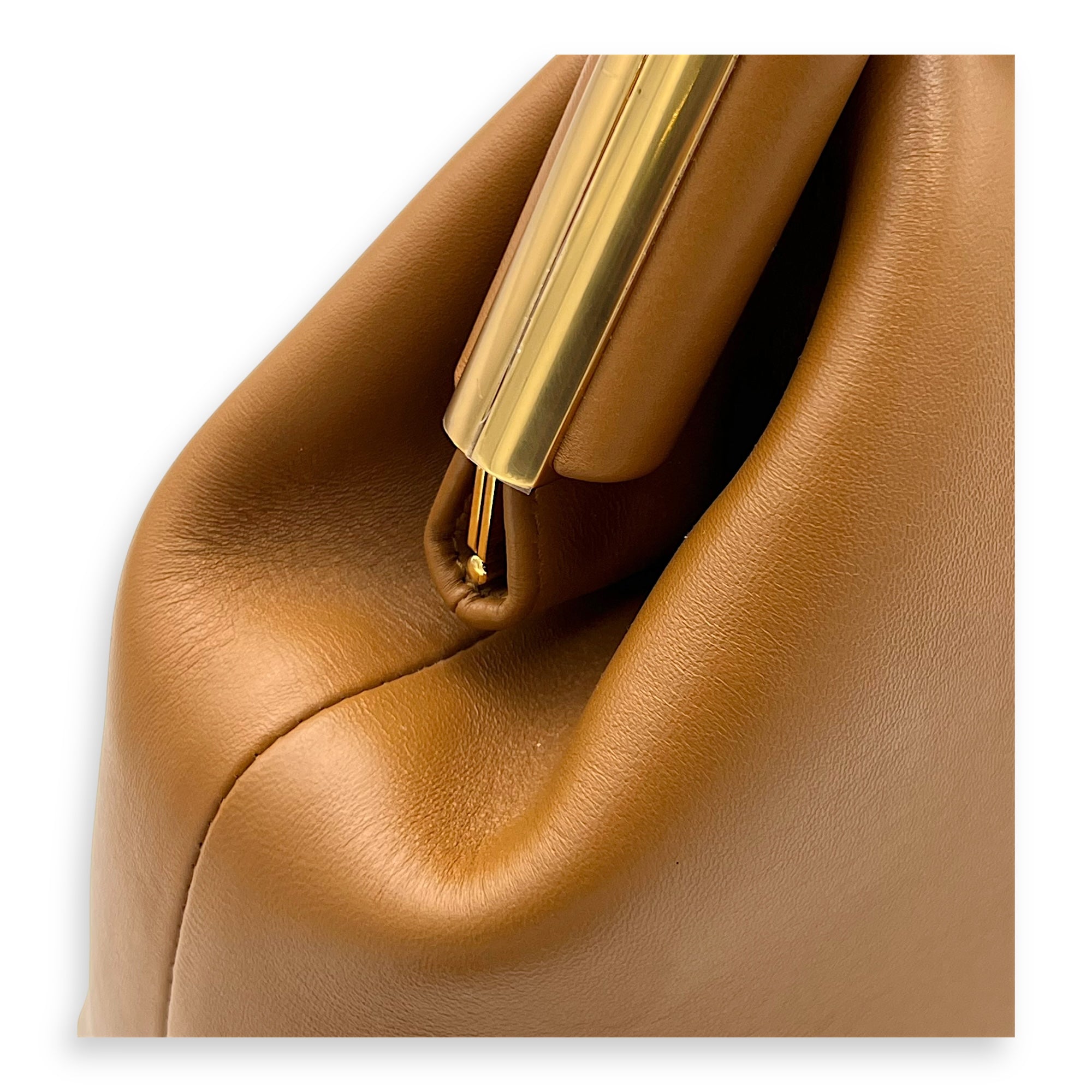 Fendi First Clutch Brown in Calfskin, Gold hardware_7