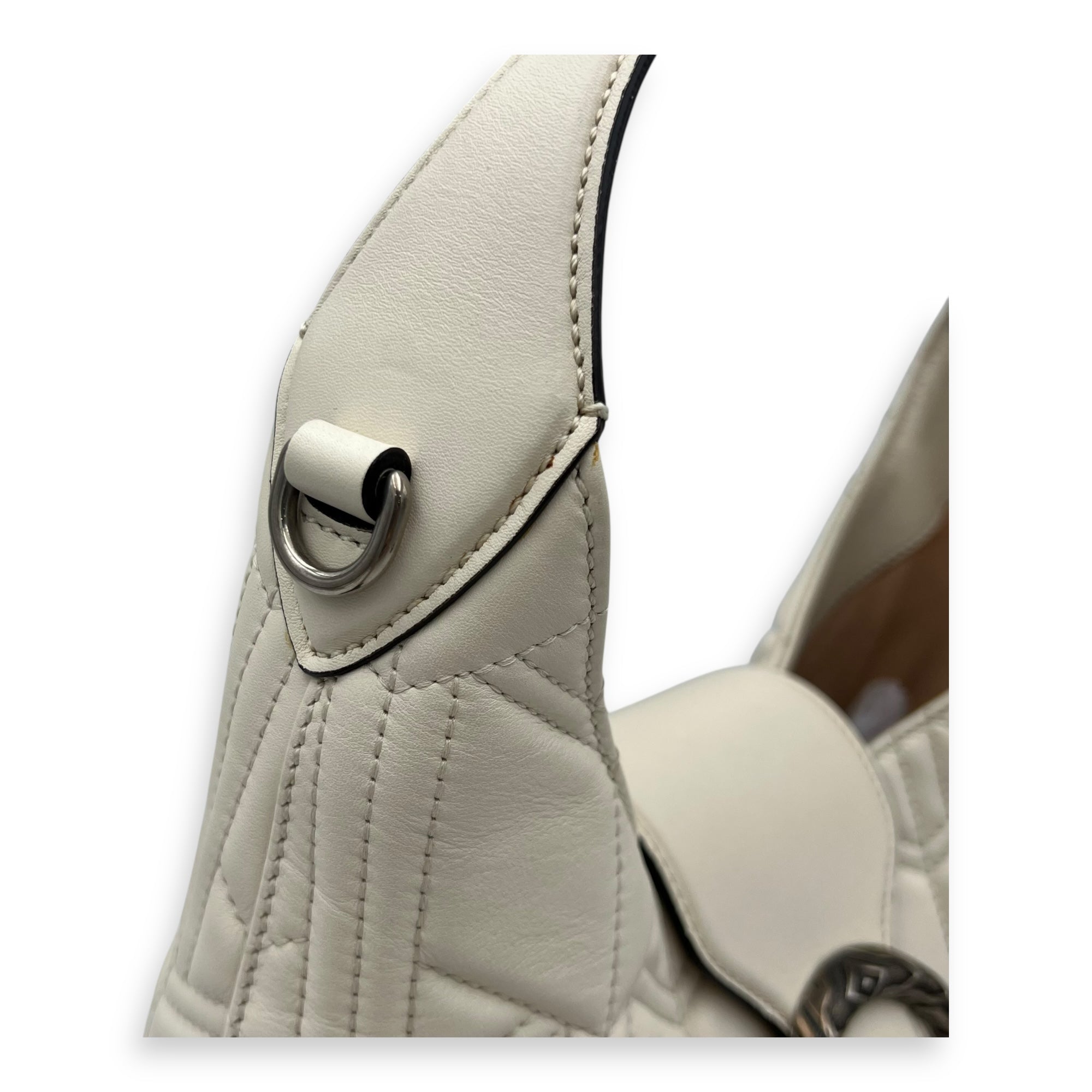Gucci Dionysus Shoulder Bag White in Calfskin, Silver hardware_7