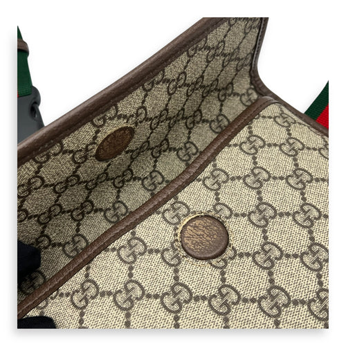 Gucci GG Supreme Belt Bag Brown in Coated Canvas, Gold hardware_7